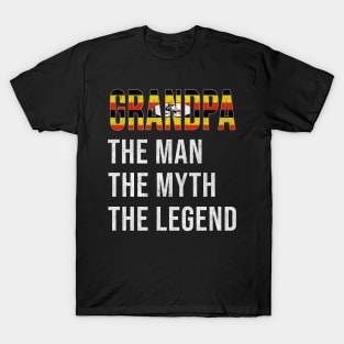 Grand Father Ugandan Grandpa The Man The Myth The Legend - Gift for Ugandan Dad With Roots From  Uganda T-Shirt